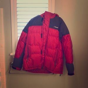 Cloudveil heavy duty hooded down jacket/parka EUC